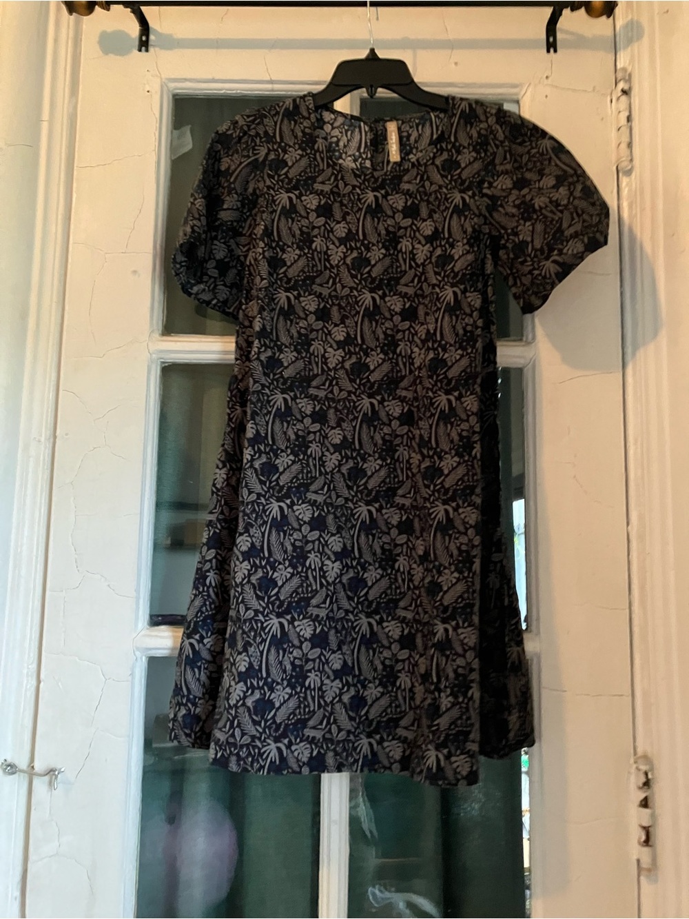 Mata Traders Navy Blue Floral Mini Dress
